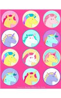 Unicorn Sticker Album For Girls