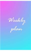 weekly plan: weekly plan for 52 weeks