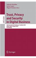 Trust, Privacy and Security in Digital Business