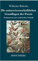 naturwissenschaftlichen Grundlagen der Poesie