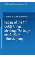 Vorträge Der Jahrestagung 1974 Dgor Papers of the Annual Meeting