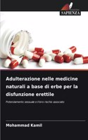 Adulterazione nelle medicine naturali a base di erbe per la disfunzione erettile