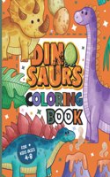 Dinosaur Coloring Book for Kids Ages 4-8