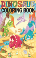 Dinosaur: Coloring Book 50 dinosaur designs Fun Dinosaur Coloring Book for Kids, Boys, Girls and Adult Relax Gift for Animal Lovers Amazing Coloring Book Dino