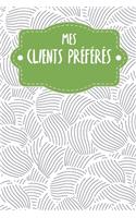 Mes clients préférés: Carnet à compléter pour l'enregistrement des conversations avec les (nouveaux) clients - Motif: Les moules abstraites