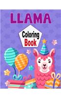 llama coloring book: Llama Coloring Book, A Unique Collection Of Coloring Pages