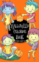 Halloween Coloring Book For Kids Ages 4-8