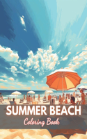 Summer Beach Coloring Book for Adults