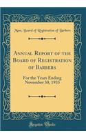 Annual Report of the Board of Registration of Barbers