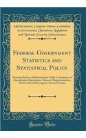 Federal Government Statistics and Statistical Policy: Hearing Before a Subcommittee of the Committee on Government Operations, House of Representatives, Ninety-Seventh Congress, Second Session (Classic Reprint)