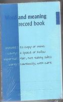 Student's Dictionary Record Book