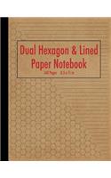 Dual Hexagon and Lined Paper Notebook