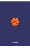 Basketball Sports Art Graphic Notebook