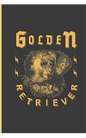Golden Retriever: Golden Dog Perfect Lined Notebook/Journal (6x9)