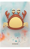 Notebook: Funny Baby Crab Planner / Organizer / Lined Notebook (6 x 9)
