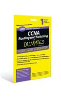 1,001 Ccna Routing and Switching Practice Questions for Dummies, Access Code Card, 1-year Subscription