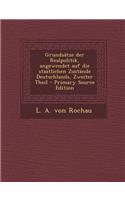 Grundsatze Der Realpolitik, Angewendet Auf Die Staatlichen Zustande Deutschlands, Zweiter Theil