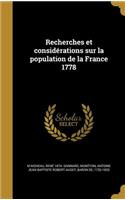 Recherches et considérations sur la population de la France 1778