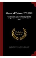Memorial Volume, 1772-1922