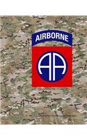 82nd Airborne Division Camouflage Notebook