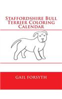 Staffordshire Bull Terrier Coloring Calendar
