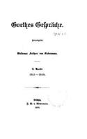 Goethes Gespräche - 1811-1818
