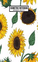 Sunflower Isometric Graph Paper Notebook