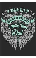 I wish R.I.P meant return if possible i miss you dad: Paperback Book With Prompts About What I Love About Dad/ Father's Day/ Birthday Gifts From Son/Daughter