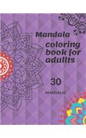 Mandala coloring book for adults