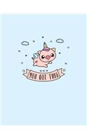 Unipig Pig Unicorn Notebook: A Cute Piggycorn Notebook to Write In
