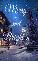 Merry and bright: Merry and bright Christmas journal/notebook/planner 100 pages Beautiful