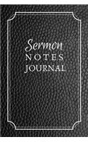 Sermon Notes Journal