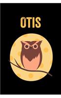 Otis: Animals Coloring Book for Kids, Weekly Planner, and Lined Journal Animal Coloring Pages. Personalized Custom Name Initial Alphabet Christmas or Birt