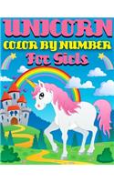 Unicorn Color By Number For Girls