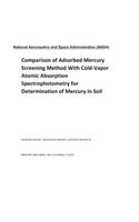 Comparison of Adsorbed Mercury Screening Method with Cold-Vapor Atomic Absorption Spectrophotometry for Determination of Mercury in Soil