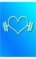 Heart Weights: Great Journal with Heart on Weights