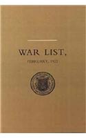 University of Dublin War List 1922