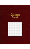 Games Notebook: 1/5" Octagonal Graph Paper Rule