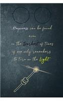 Hapiness can be found even in the Darkest of times if one only remembers to turn on the Light.