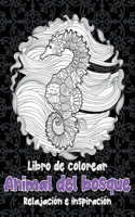 Animal del bosque - Libro de colorear - Relajación e inspiración