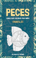 Libros para colorear para niños - Aliviar el estrés - Animales - Peces