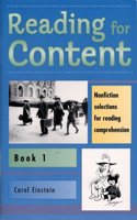 Reading for Content  Book 1