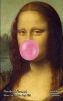 Notebook/Journal - Mona Lisa: Bubble Gum Girl: Journal Ruled - 50 Blank Pages - 6x9 Inches