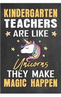 Kindergarten Teachers Are Like Unicorns They Make Magic Happen