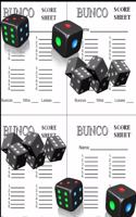 Bunco Score Sheets