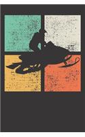Notebook: Snowrider Snowmobile Riding Racing Gift Dot Grid 6x9 120 Pages