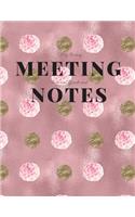 My Boring Meeting Survival Guide and Notes: 8.5x11 Meeting Notebook and Puzzle Book