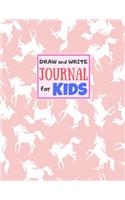 Draw and Write Journal for Kids: Cute Unicorn Matte Cover Design for Drawing, Creative Writing, Doodling, Creating Your Own Story, Illustration Book and Diary (Perfect Gift for Kids