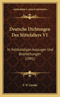 Deutsche Dichtungen Des Mittelalters V1