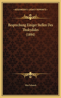 Besprechung Einiger Stellen Des Thukydides (1894)